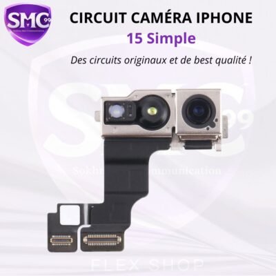 Caméra selfi iPhone 15 simple